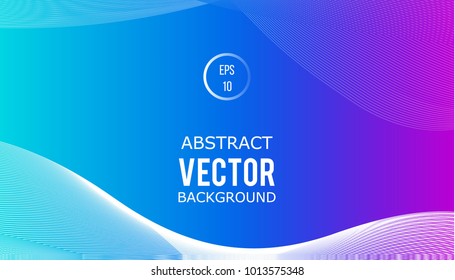 Abstract geometric background neon violet purple white wave. Modern business brochure, leaflet, flyer, cover, powerpoint layout template