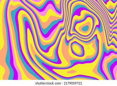 Abstrakter geometrischer Hintergrund mit einem psychedelischen Muster von Linien der Op-Art.