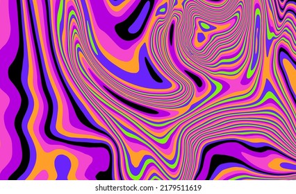 Abstrakter geometrischer Hintergrund mit einem psychedelischen Muster von Linien der Op-Art.