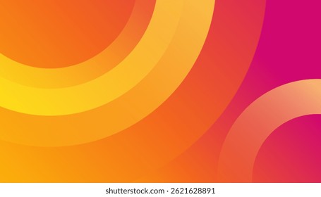 Abstrakter geometrischer Hintergrund mit orangefarbener Farbe. Vektordesign-Konzept. Dekoratives Weblayout oder Poster, Banner