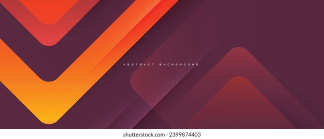 Abstract geometric background orange decorative shape design