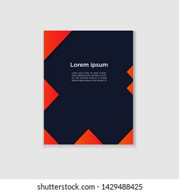 Abstract geometric background with orange gradient circles. Modern templates for social media banners. Realistic shadow gradient background
