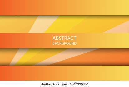 abstract geometric background orange gradient color with space for text for your design, presentation, banner, flyer, slide show vector illustration 