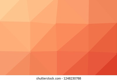 Abstract geometric background. Orange polygonal vector