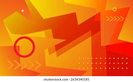 Fondo geométrico Abstractas con Formas naranjas