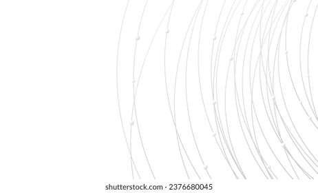 Abstract geometric background. Abstract orbit formed by simple rings and circles. Technology abstract background. Minimalist backdrop with copy space Vector