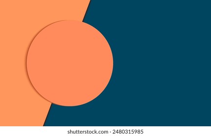 Abstract Geometric Background with Overlapping Circles and Contrasting Colors. sale banner template. abstract vector landscape background for presentation, web, banner or advertising template. 
