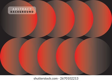 Abstract geometric background with overlapping gradient red circles on a dark surface, creating a modern and minimal digital pattern design.