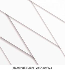Abstract Geometric Background with Overlapping Pale Layers and Subtle Shadows. Modern trendy design