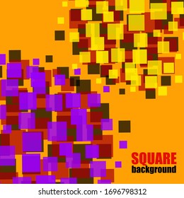 Abstract geometric background with overlapping squares