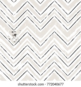 abstract geometric background  with paint strokes and splashes, zigzag pattern, seamless