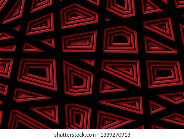 Abstract geometric background in paper cut style. 3d design for banners, flykrov, advertising, posters. Pattern in vector illustration