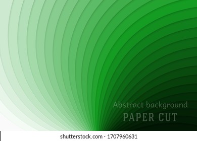 Abstract geometric background in paper cut style. Smooth lines. Design for brochures, posters, flyers, advertising. Vector illustration