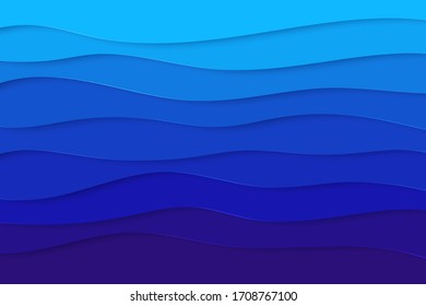 Abstract geometric background in paper cut style. Smooth lines. Design for brochures, posters, flyers, advertising. Vector illustration