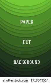 Abstract geometric background in paper cut style. Smooth lines. Design for brochures, posters, flyers, advertising. Vector illustration