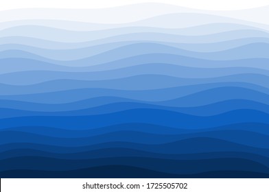 Resumen del fondo geométrico en el estilo de corte de papel. Líneas suaves. Diseño para folletos, carteles, volantes, publicidad. Ilustración del vector