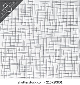Abstract geometric background,  paper cut texture with shadow. Simple clean background texture, interior wall panel pattern.