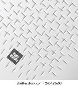 Abstract geometric background,  paper cut texture with shadow. Simple clean background texture, interior wall panel pattern.
