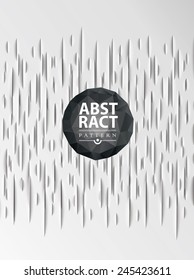 Abstract geometric background,  paper cut texture with shadow. Simple clean background texture, interior wall panel pattern.