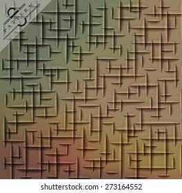 Abstract geometric background,  paper cut texture with shadow. Simple clean background texture, interior wall panel pattern.