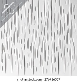 Abstract geometric background,  paper cut texture with shadow. Simple clean background texture, interior wall panel pattern.