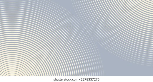 abstract geometric background. Parts of a circle from lines of different thicknesses on a blue background. Great for cover, advertising, social media, wallpaper, web