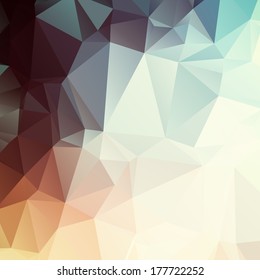 Abstract geometric background with pastel colored polygonal pattern