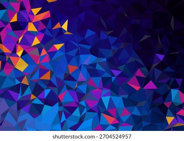 Fondo geométrico Abstractas con patrón de mosaico poligonal pastel y suave efecto de luz degradada