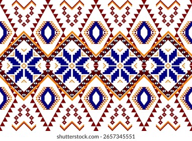 Diseño geométrico abstracto del borde de la tela de la tela de la etnia del patrón del fondo para la impresión de la tela, alfombras, ropa, sarong, bufanda, abrigo, bordado, impresión, cortina, alfombra, Fondo de pantalla, envoltura, batik, azteca