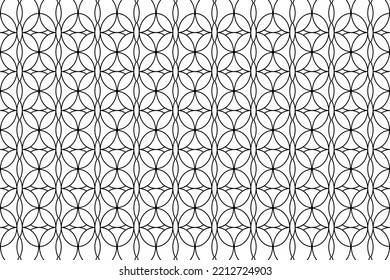 Abstract geometric background pattern. Abstract modern geometric drawing of a circle line for an elegant background