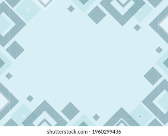 Abstract geometric background pattern, mosaic template, banner design, triangle and square shapes with copy space, place for text, modern blue concept
