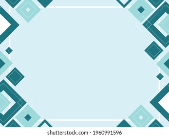 Abstract geometric background pattern, mosaic template, banner design, triangle and square shapes with copy space, place for text, modern blue concept