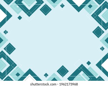 Abstract geometric background pattern, mosaic template, banner design, triangle and square shapes with copy space, place for text, modern blue concept