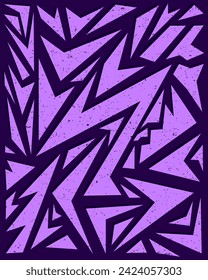 Resumen del patrón de fondo geométrico en color púrpura. Ilustración vectorial moderna. Adecuado para camisetas, logotipo, tarjeta, afiche y fondo de banner.