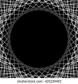 Abstract geometric background, pattern with space in center. Can be used as a frame.