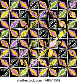abstract geometric background pattern, with strokes and splashes