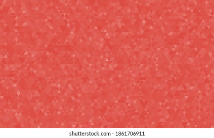 Abstract geometric background, pattern of triangles in red, design for poster, banner, card and template. Vector illustration