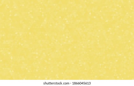 Abstract geometric background, pattern of triangles in lemon color, design for poster, banner, card and template. Vector illustration