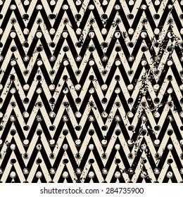 abstract geometric background pattern, with triangles/zigzag, circles, strokes and splashes