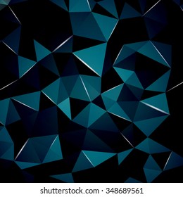 Abstract geometric background with perspective shiny lights. Ideal for cover design, technology concept works and cover designs.