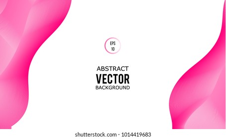 Abstract geometric background pink purple wave. Modern business brochure, leaflet, flyer, cover, layout, powerpoint template