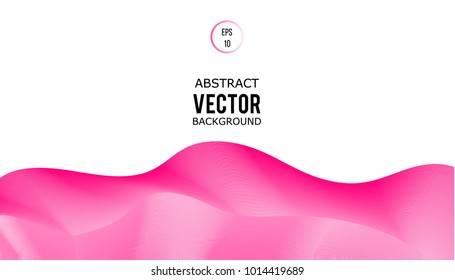 Abstract geometric background pink purple wave. Modern business brochure, leaflet, flyer, cover, layout, powerpoint template