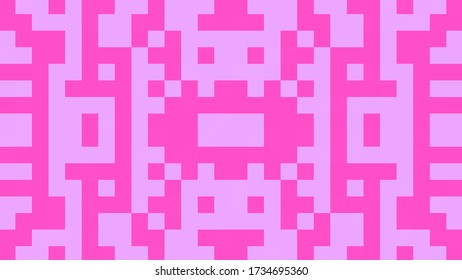 Abstract geometric background with pink and purple polygons.