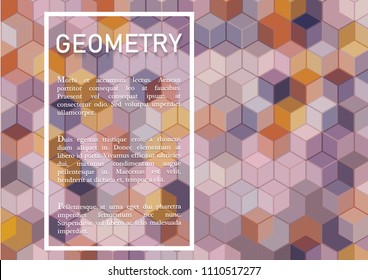 Abstract geometric background with place for text