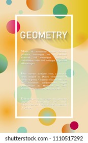 Abstract geometric background with place for text