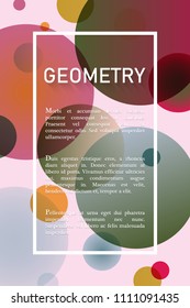 Abstract geometric background with place for text