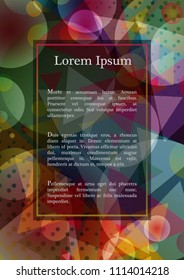 Abstract geometric background with place for text