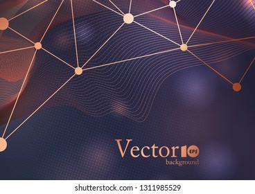 Abstract geometric background with place for text in blue color