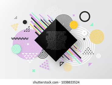 Abstract geometric  background with place for your text