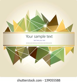 Abstract  Geometric Background with place for your text.
